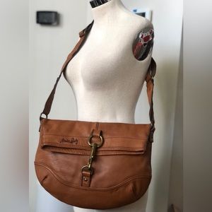 Large Convertible Miss Sixty Leather Crossbody